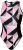 Zone3 Women’s Prism 3.0 High Neck Costume – Black/Pink/White/Gold