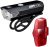 Cateye AMPP 100 and VIZ 100 Light Set – Black/Red