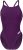 Arena Women’s Team Swimsuit Challenge Solid Swimsuit – Plum/White