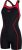 Speedo Women’s Panel Legsuit – Black/Fed Red