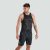 Mens Vapodri Graphic Coaching Singlet Blue