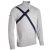 Glenmuir Saltire Zip Neck Sweater – Light Grey Marl – XL