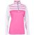 Island Green Long Sleeve Half zip Neck Top White/Pink – UK14