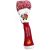 Sheep are on Fire Red/White Pom Pom Hybrid Headcover