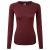 dhb Women’s Merino Long Sleeve Base Layer (M_ 200) – Dark Red