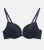 Black Leopard Lace Push Up Bra New Look