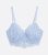 Pale Blue DD+ Eyelash Lace Demi Bra New Look