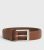 Men’s Tan Leather-Look Formal Belt New Look