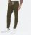 Men’s Khaki Jersey Cuffed Leg Joggers New Look