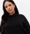 Curves Black Long Sleeve Oversized Hoodie New Look