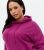 Curves Deep Pink Long Sleeve Oversized Hoodie New Look