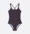 Girls Black Heart Cross Back Swimsuit New Look