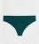 Dark Green Ribbed Seamless Thong New Look