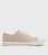 Pale Pink Stripe Canvas Lace Up Trainers New Look Vegan