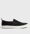 Men’s Black Canvas Slip On Trainers New Look