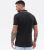 Men’s Jack & Jones Black Stripe Collar Polo Shirt New Look