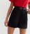 Girls Black Belted Turn Up Hem School Shorts New Look