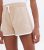 Girls Camel Jersey LA Logo Runner Shorts New Look