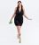 Go Get Them Curves Black Halter Mini Dress New Look