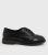 Girls Black Perforated Lace Up Round Toe Brogues New Look Vegan