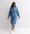 Curves Blue Lightweight Denim-Look Midi Shirt Dress New Look