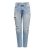 ONLY Pale Blue High Waist Ripped Boyfriend Jeans New Look