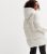 Off White Mid Length Hooded Puffer Jacket New Look