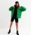 Green Boxy Puffer Jacket New Look