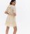 Off White Flocked Spot Chiffon Mini Dress New Look