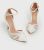 White Faux Croc Mesh 2 Part Stiletto Heel Sandals New Look Vegan