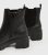 Black Block Heel Chunky Chelsea Boots New Look Vegan