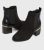 Wide Fit Black Suedette Faux Snake Block Heel Boots New Look Vegan