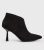 Black Suedette Stiletto Heel Shoe Boots New Look Vegan