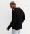 Men’s Black Ribbed Knit Regular Fit Jumper New Look