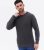 Men’s Dark Grey Fine Knit Relaxed Fit Crew Neck Jumper New Look