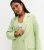 Petite Green Linen Blend Oversized Blazer New Look