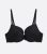 Black Animal Print Lace Plunge Push Up Bra New Glance