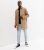 Men’s Camel Long Sleeve Collared Anorak New Look