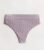 Lilac Glitter Ribbed Seamless Thong New Look