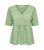 JDY Green V Neck Peplum Top New Look