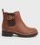 Wide Fit Tan Leather-Look Chunky Buckle Chelsea Boot New Look Vegan