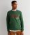 Men’s Only & Sons Dark Green Academia Logo Sweatshirt New Look