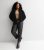 Curves Black Borg Funnel Neck Zip Jacket New Look