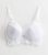 White DD+ Floral Lace Diamanté Plunge Bra New Look