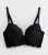 Black Floral Lace Diamanté Push Up Bra New Look