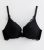 Black Floral Lace Diamanté Boost Bra New Look