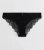 Black Floral Lace Diamanté Brazilian Briefs New Look