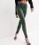 Dark Green Coated Leather-Look Mid Rise Lift & Shape Emilee Jeggings New Look