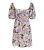 VILA Purple Floral Square Neck Mini Dress New Look