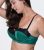 Dorina Dark Green Satin Lace Trim Balcony Bra New Look